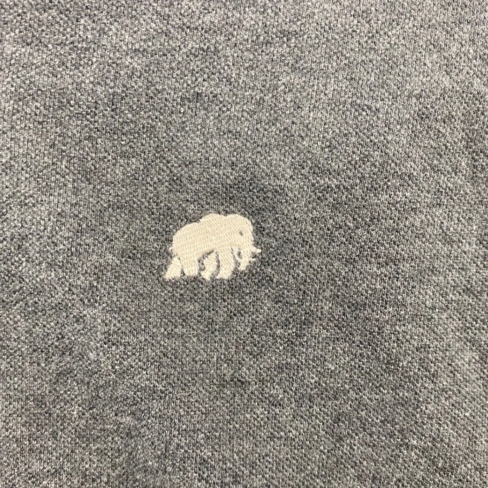 Banana Republic Mens XL Elephant Pique Polo Shirt Charcoal Heather Gray